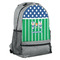 Football Large Backpack - Gray - Angled View