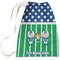 Football Large Laundry Bag - Front View