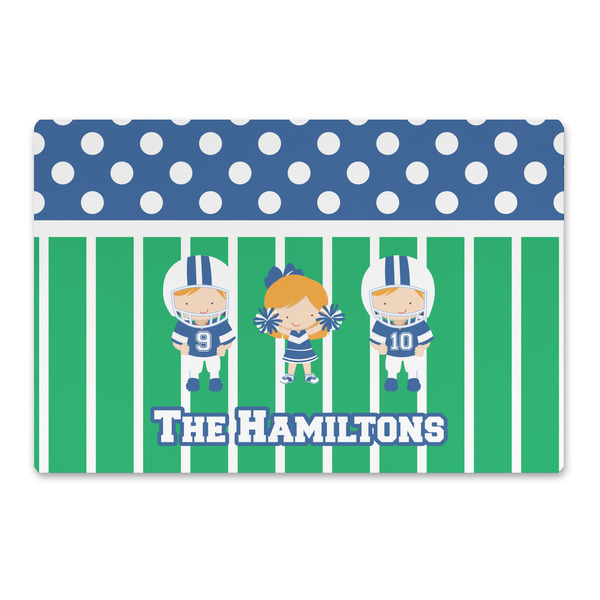 Custom Football Large Rectangle Car Magnet (Personalized)