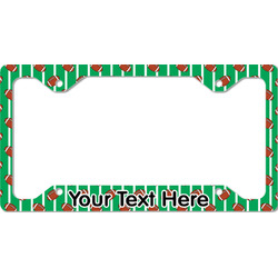 Football License Plate Frame - Style C (Personalized)
