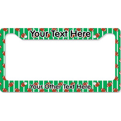 Football License Plate Frame - Style B (Personalized)