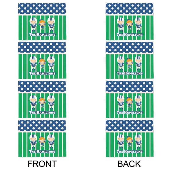 Football Linen Placemat - APPROVAL Set of 4 (double sided)
