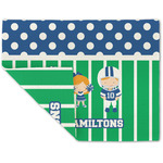 Football Double-Sided Linen Placemat - Single w/ Multiple Names