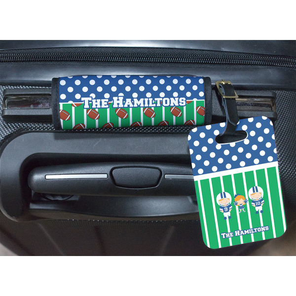 Football Luggage Wrap & Tag