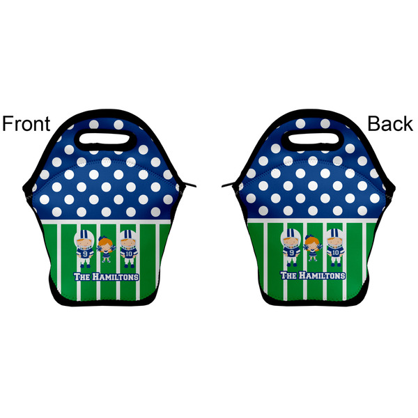 Football Lunch Bag - Front and Back