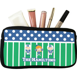 Football Makeup / Cosmetic Bag (Personalized)