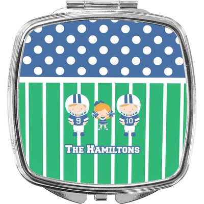 Football Compact Makeup Mirror (Personalized)
