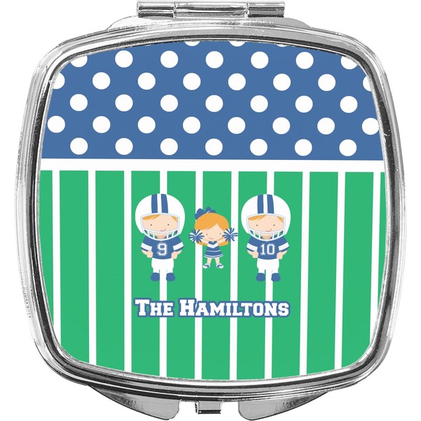 Custom Football Compact Makeup Mirror (Personalized)
