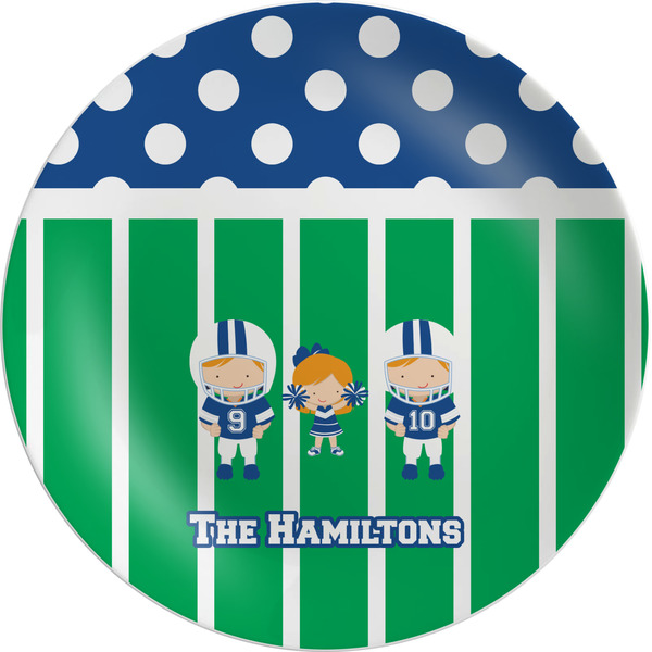 Custom Football Melamine Plate (Personalized)