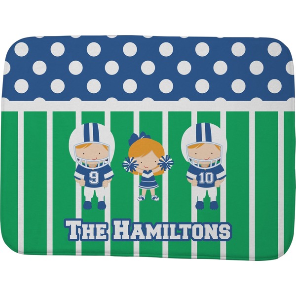 Custom Football Memory Foam Bath Mat - 48"x36" (Personalized)
