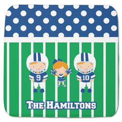 Football Memory Foam Bath Mat - 48"x48" (Personalized)