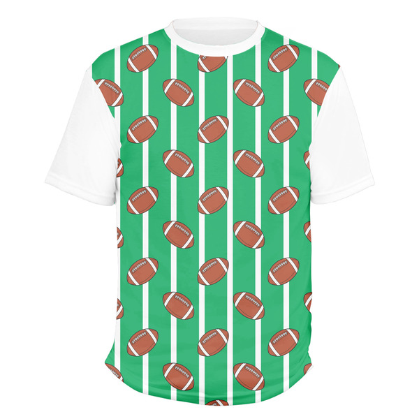 Custom Football Men's Crew T-Shirt - Small