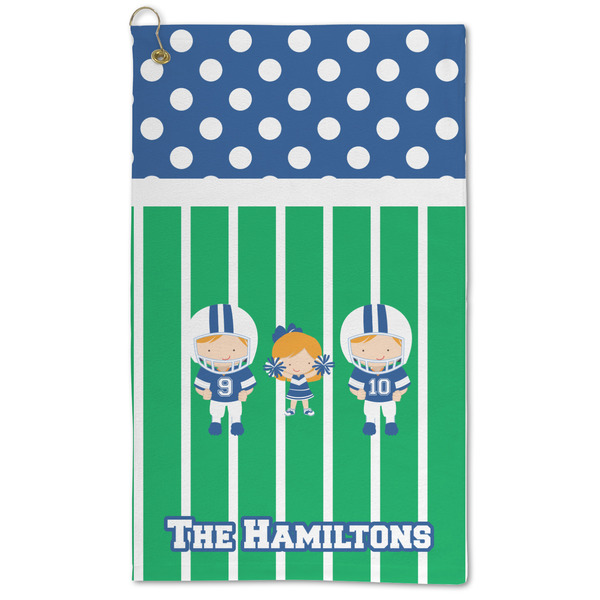 Custom Football Microfiber Golf Towel - Large (Personalized)