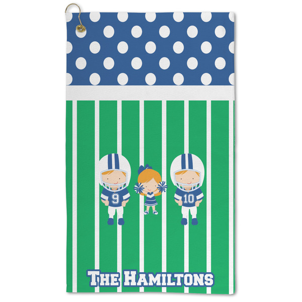 Custom Football Microfiber Golf Towel (Personalized)