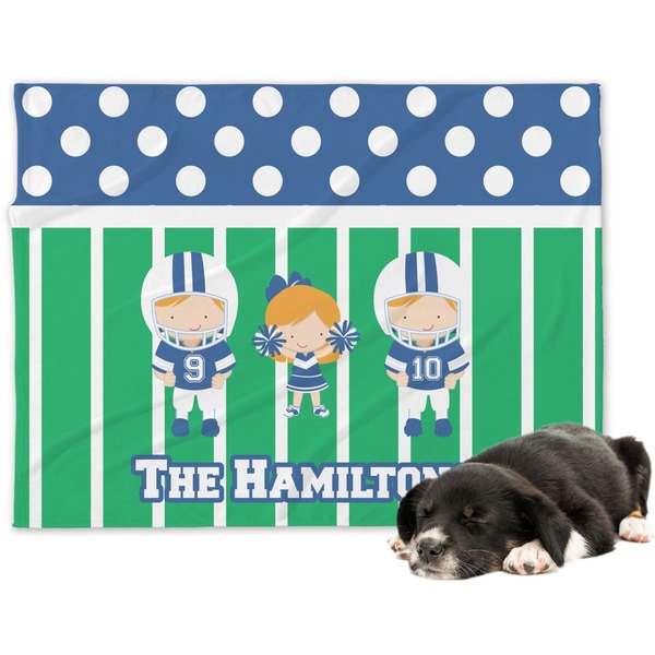 Custom Football Dog Blanket (Personalized)
