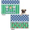 Football Microfleece Dog Blanket - Regular - Front & Back