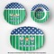 Football Microwave & Dishwasher Safe CP Plastic Dishware - Group