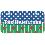Football Mini/Bicycle License Plate (2 Holes) (Personalized)