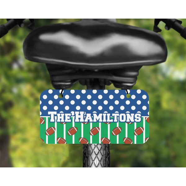 Football Mini License Plate on Bicycle - LIFESTYLE Two holes