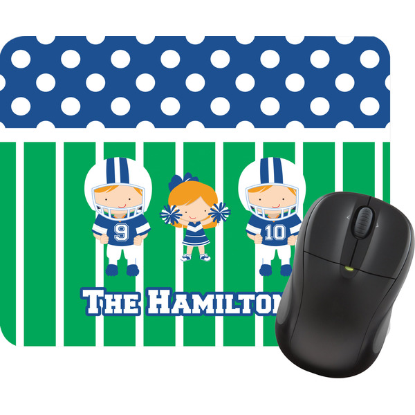 Custom Football Rectangular Mouse Pad (Personalized)