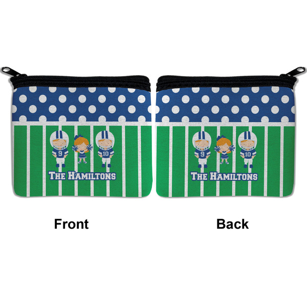 Football Neoprene Coin Purse - Front & Back (APPROVAL)