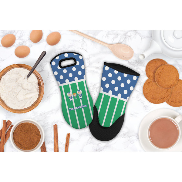 Football Neoprene Oven Mitt - Lifestyle Image