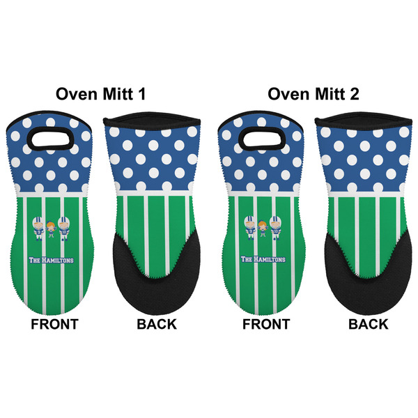 Football Neoprene Oven Mitt - Set of 2 - Approval