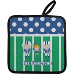 Football Pot Holder w/ Multiple Names