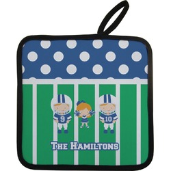 Football Pot Holder w/ Multiple Names