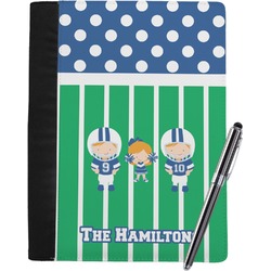 Football Notebook Padfolio - Large w/ Multiple Names
