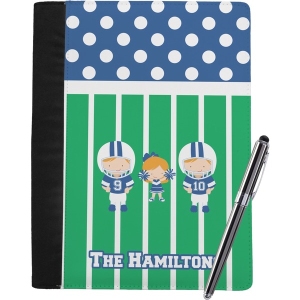Custom Football Notebook Padfolio - Large w/ Multiple Names