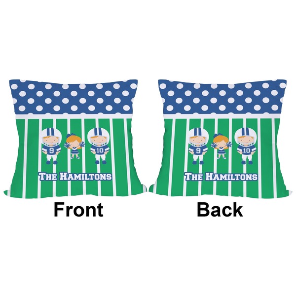 Football Outdoor Pillow - 18x18