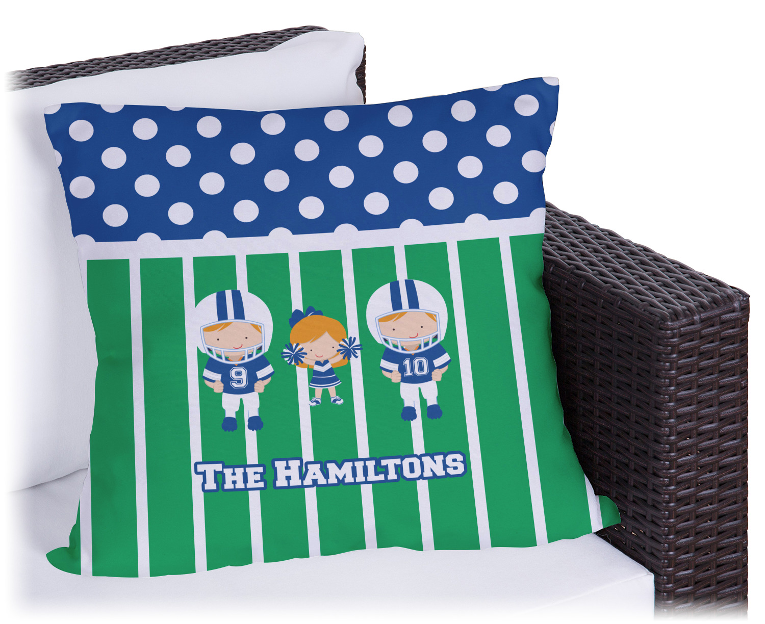 Football Outdoor Pillow (Personalized) YouCustomizeIt