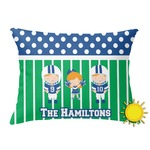 Football Outdoor Throw Pillow (Rectangular) (Personalized)