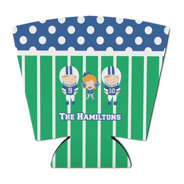 Custom Football Party Cup Sleeve - with Bottom (Personalized)