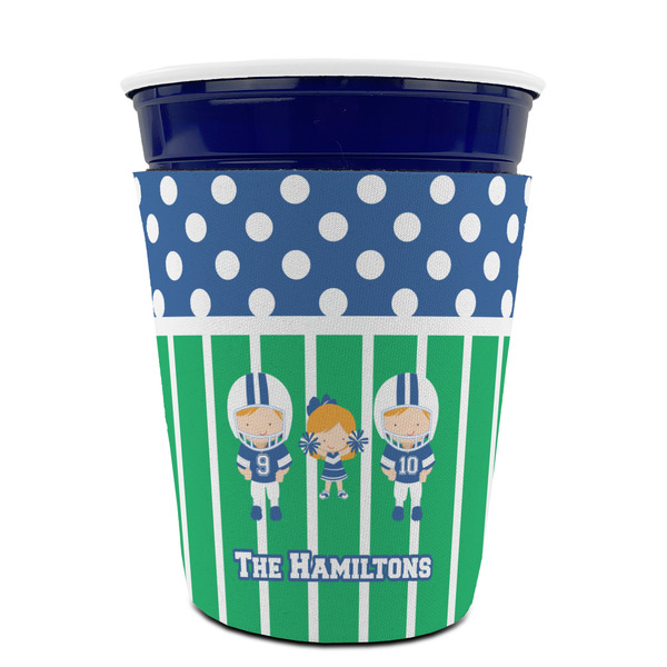 Football Party Cup Sleeves - without bottom - FRONT (on cup)