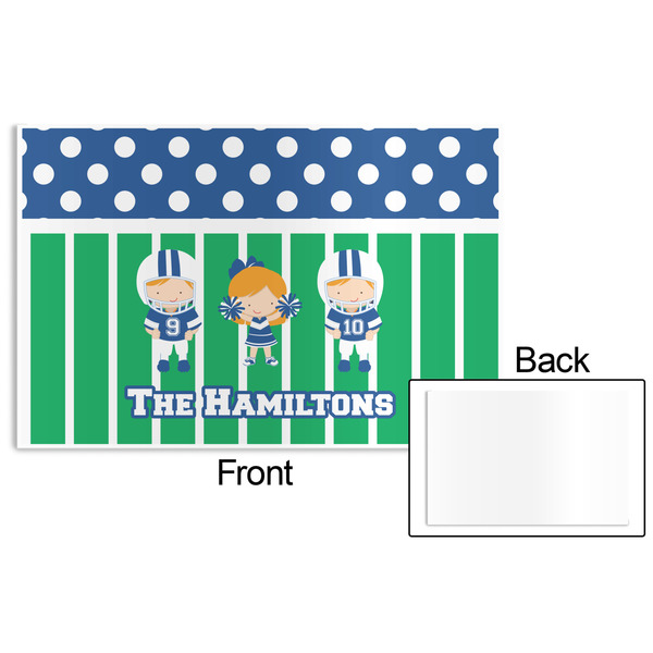 Football Disposable Paper Placemat - Front & Back