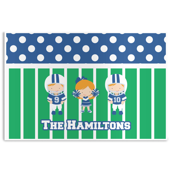 Custom Football Disposable Paper Placemats (Personalized)