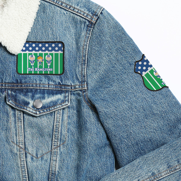 Football Patches Lifestyle Jean Jacket Detail