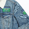 Football Patches Lifestyle Jean Jacket Detail