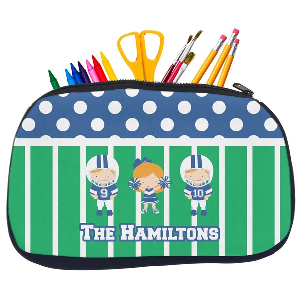 Football Pencil / School Supplies Bags - Medium