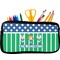 Football Neoprene Pencil Case - Small w/ Multiple Names
