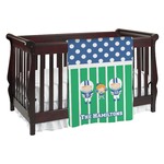 Football Baby Blanket (Single Sided) (Personalized)