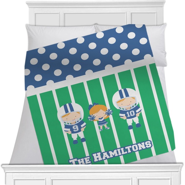 Custom Football Minky Blanket (Personalized)