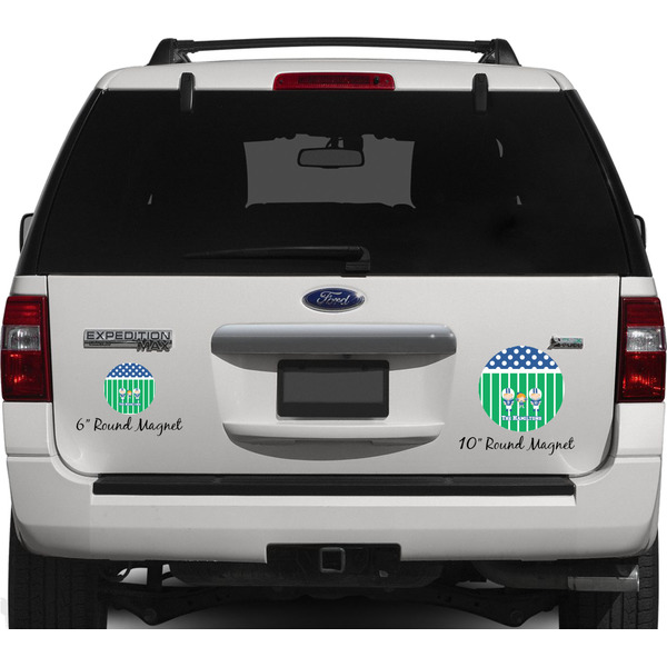 Football Personalized Car Magnets on Ford Explorer