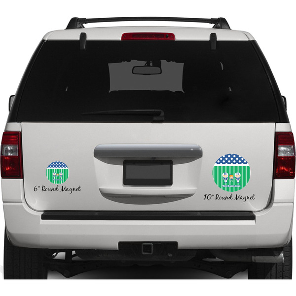 Football Personalized Car Magnets on Ford Explorer