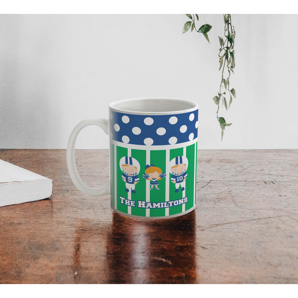 Football Personalized Coffee Mug - Lifestyle