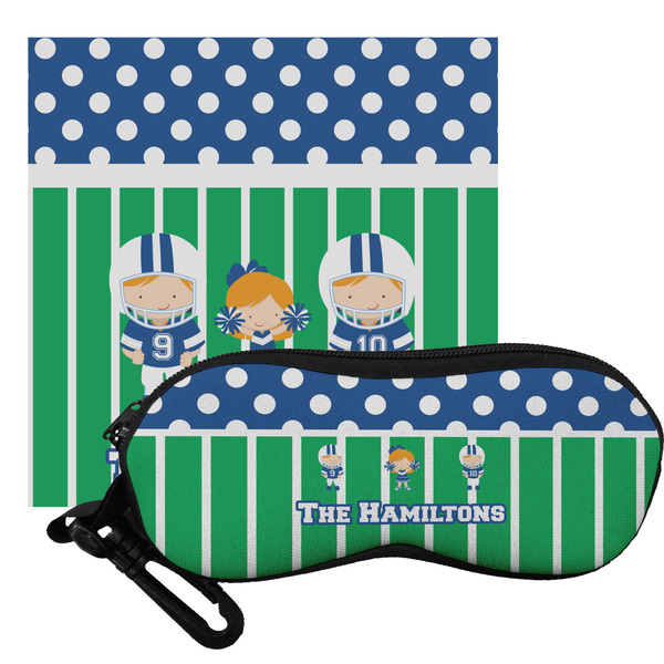 Custom Football Eyeglass Case & Cloth (Personalized)