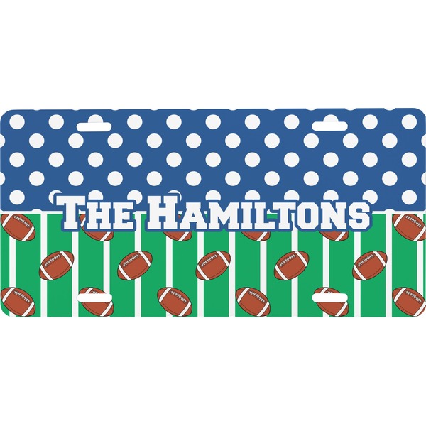 Custom Football Front License Plate (Personalized)