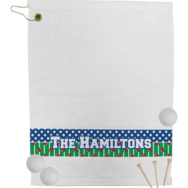 Custom Football Golf Bag Towel (Personalized)